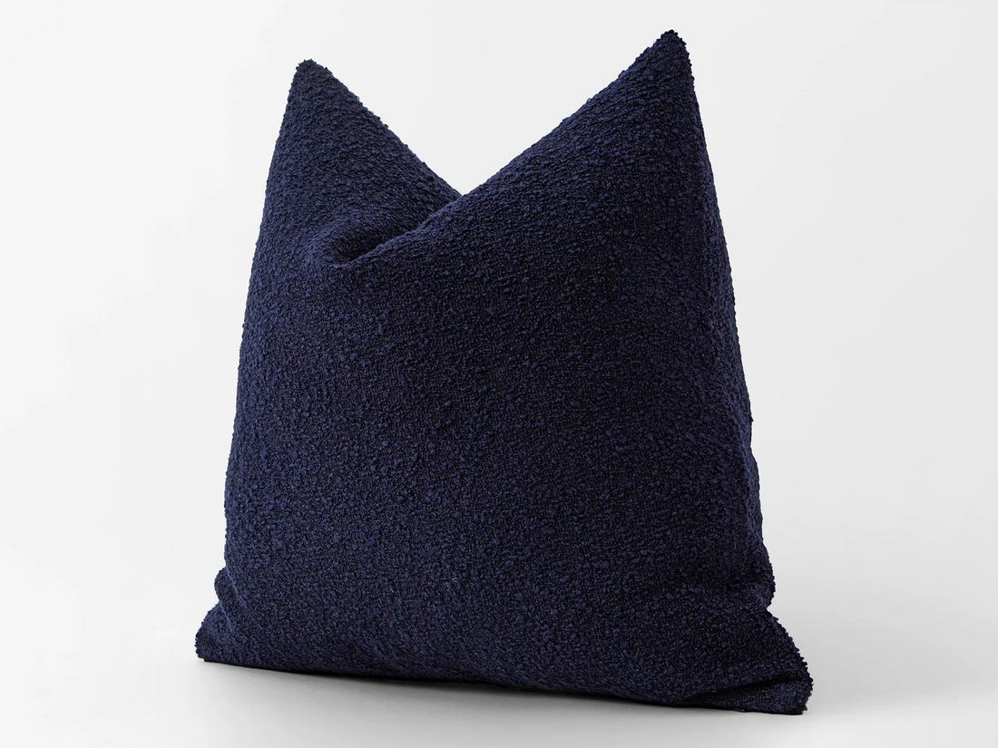 Midnight Boucle Pillow Cover