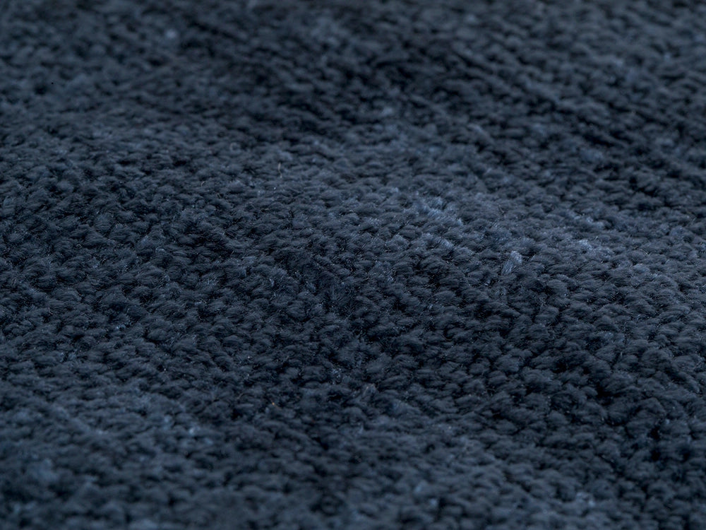 Navy Blue Chenille Upholstery Fabric - Textured & Silky