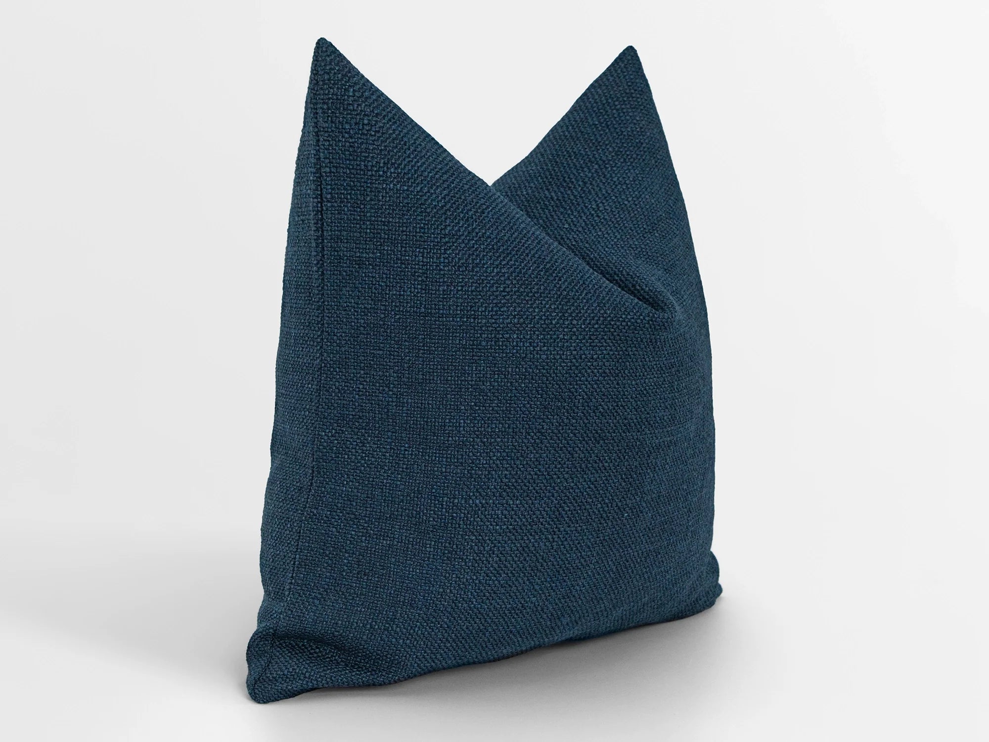 Navy Linen Pillow Cover