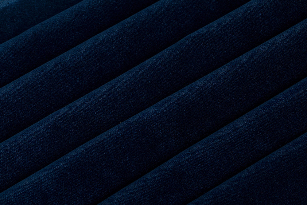 Navy Blue Velvet Upholstery Fabric - Soft & Luxurious
