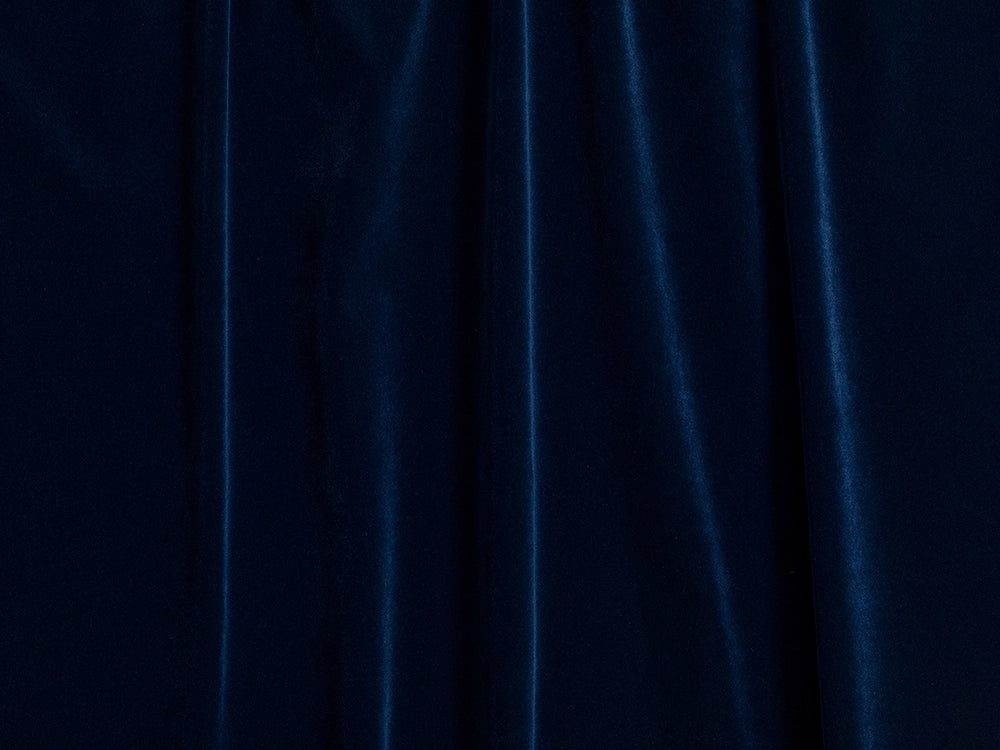 Navy Blue Velvet Upholstery Fabric - Soft & Luxurious