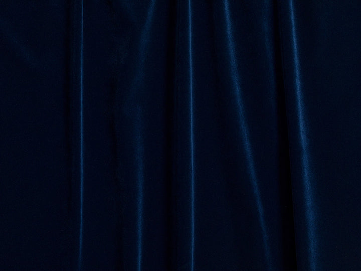 Navy Blue Velvet Upholstery Fabric - Soft & Luxurious