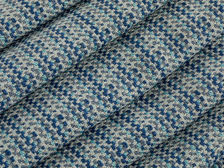 Navy Blue Outdoor Upholstery Fabrics - Linen Look & Woven