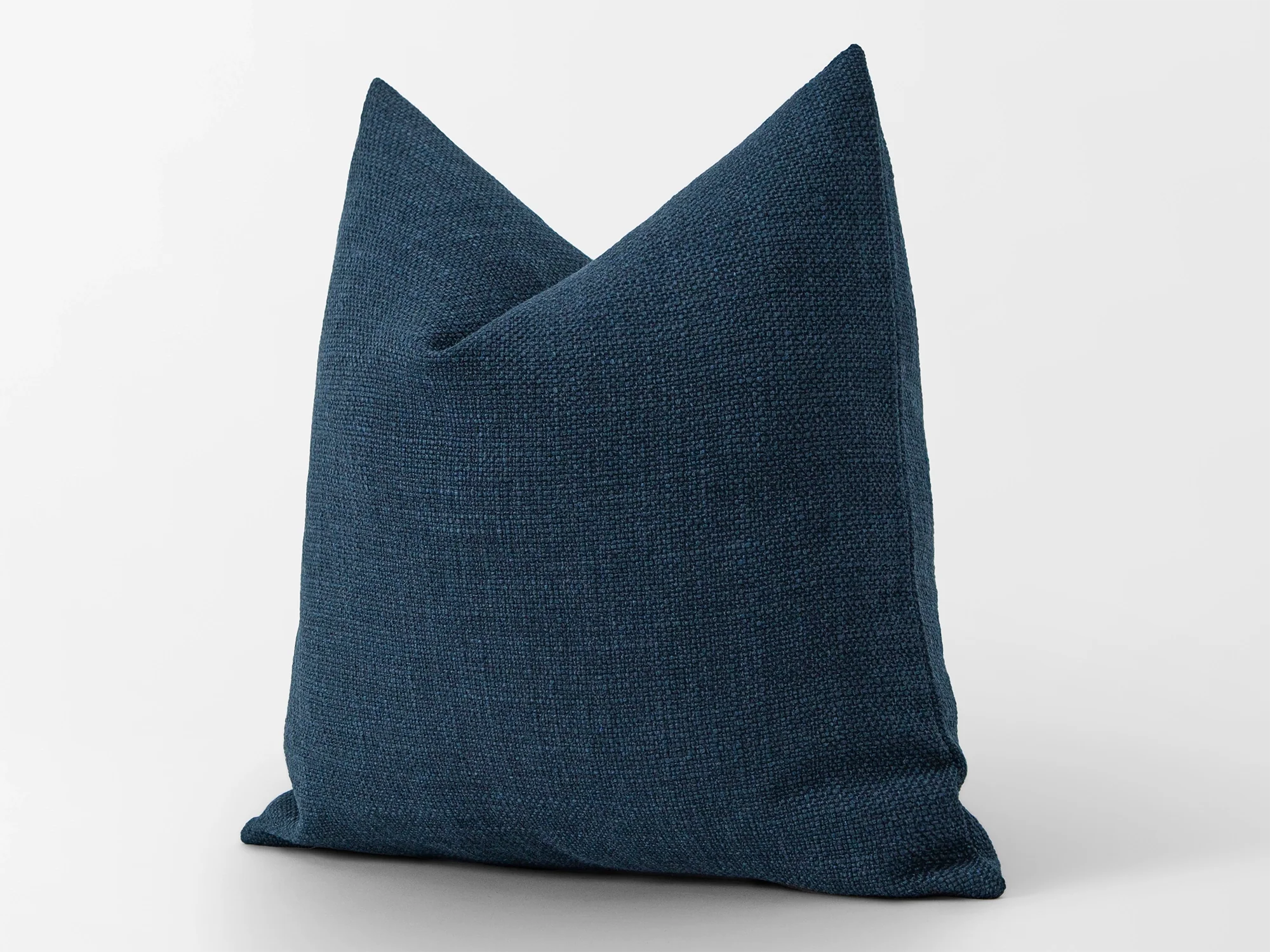 Navy Linen Pillow Cover