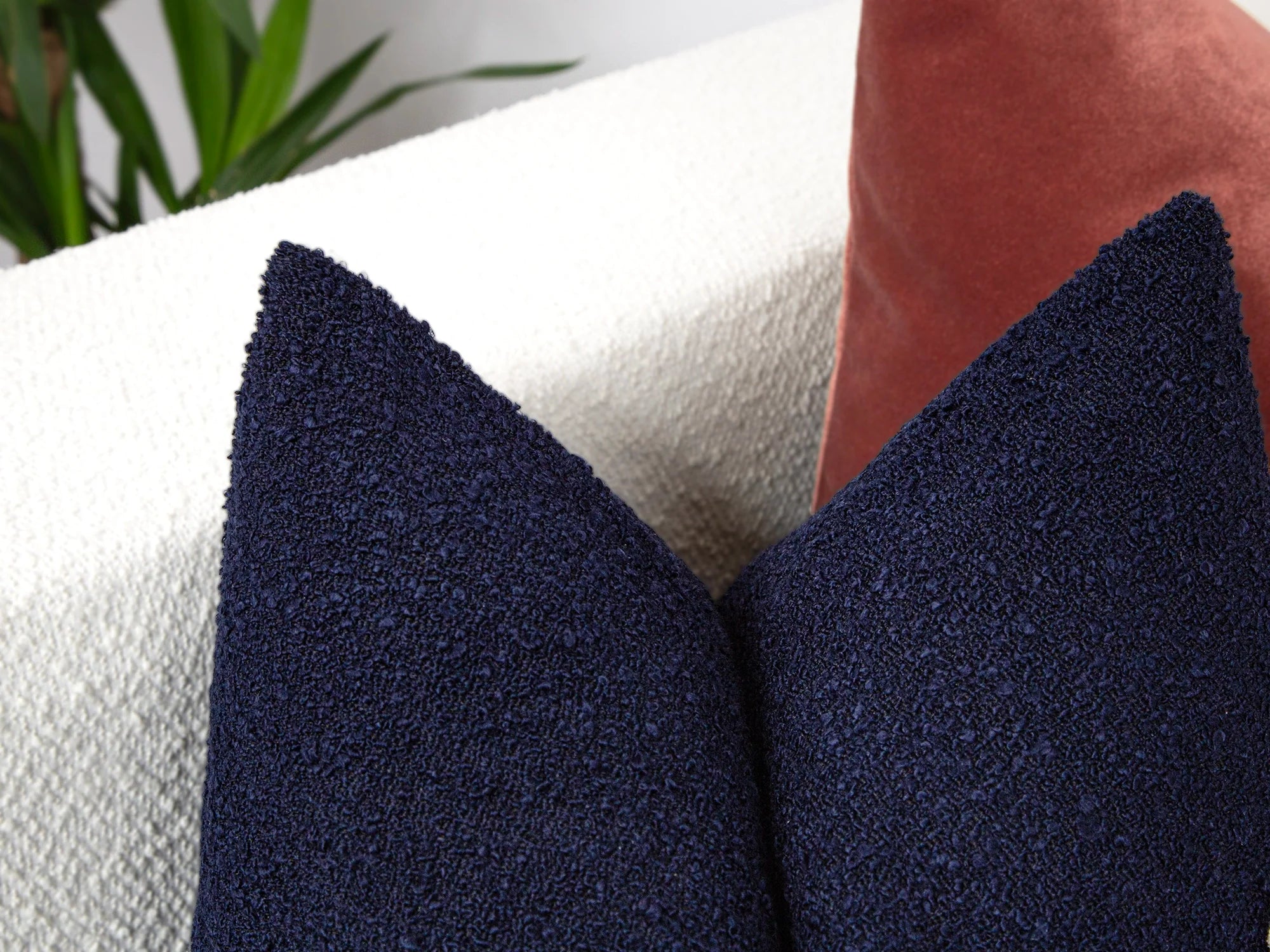 Midnight Boucle Pillow Cover