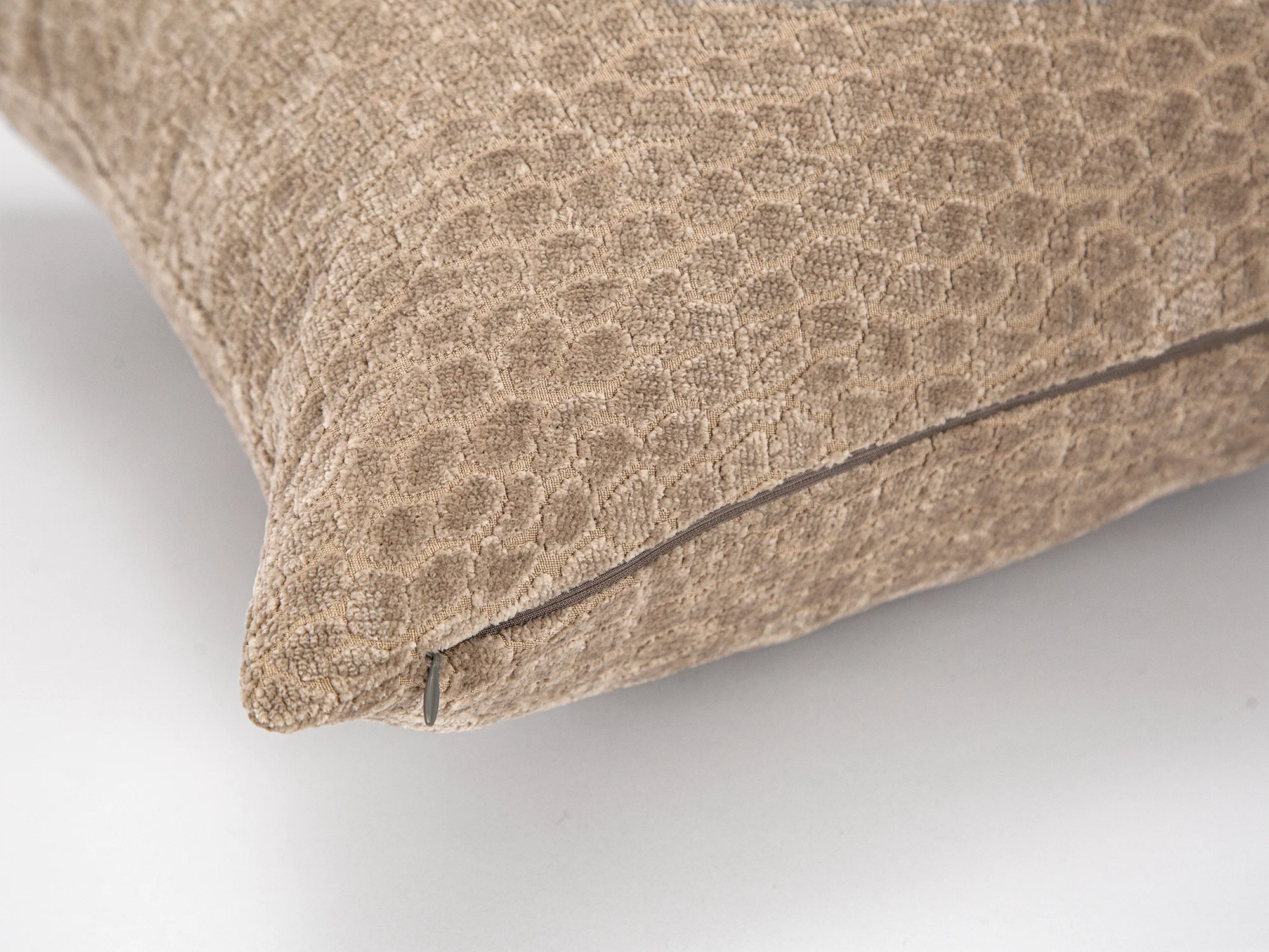 Beige Textured Pillow Cover