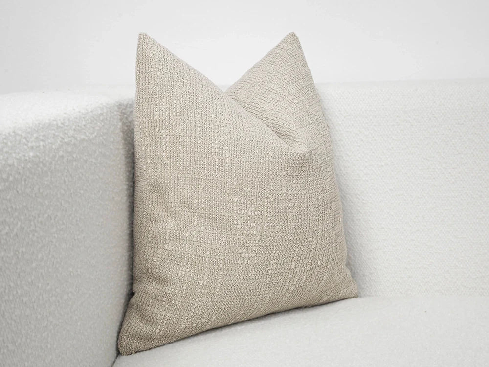 Beige Bohemian Textured Pillow Cover