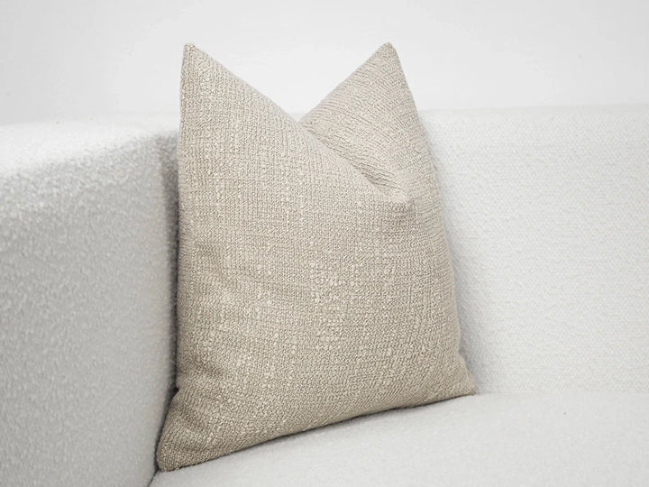 Beige Bohemian Textured Pillow Cover