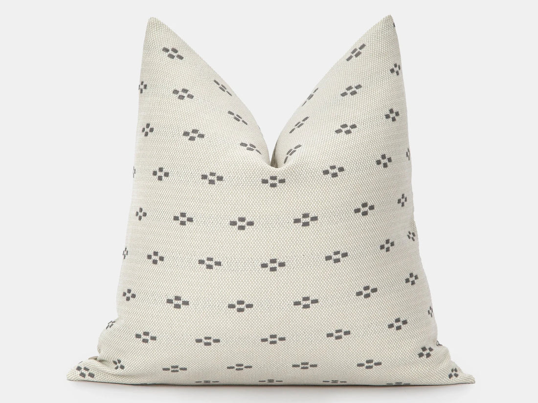 Boho Dotted Pillow Cover - Neutral & Earthy