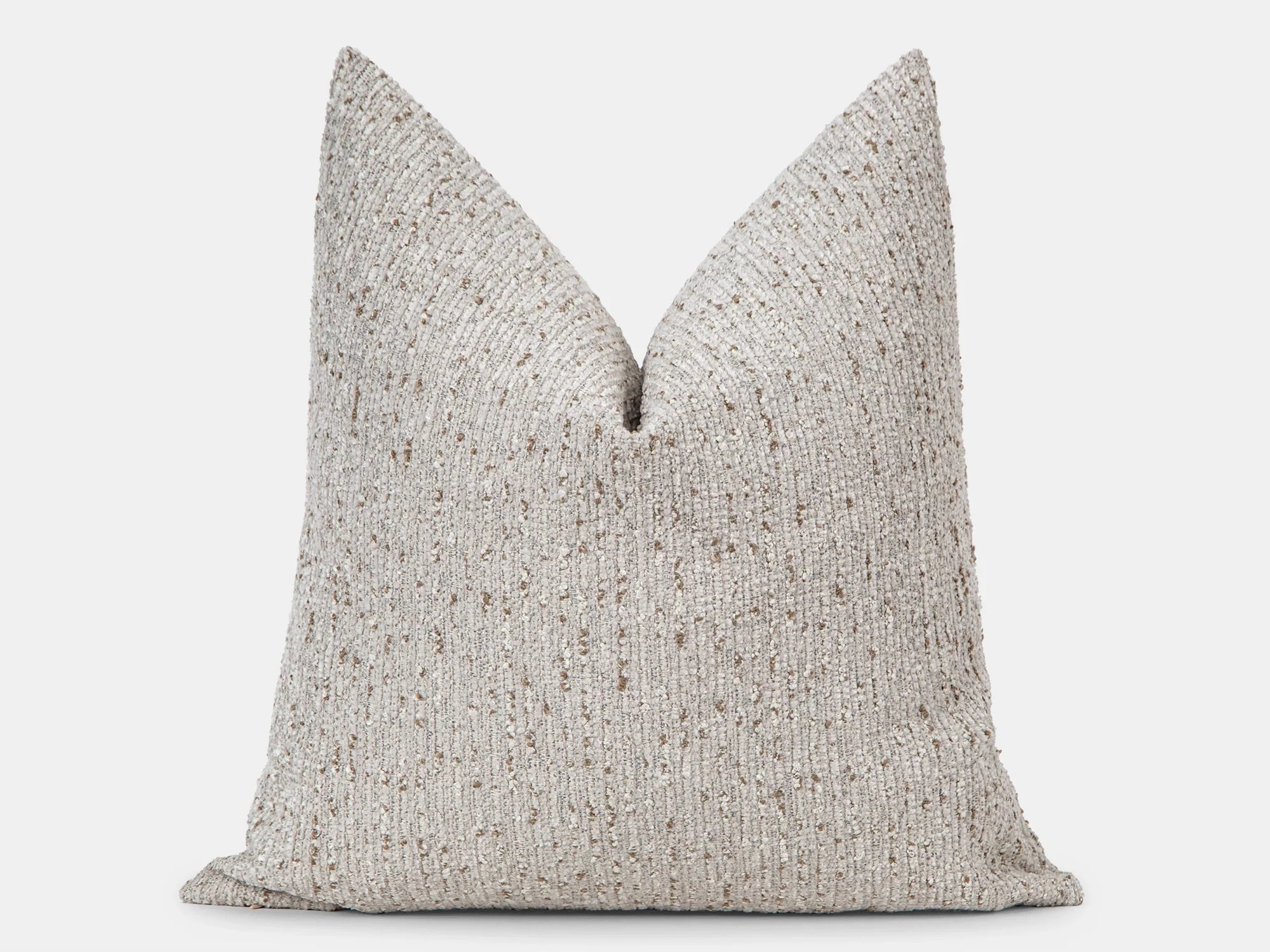 Neutral Nubby Textured Pillow Cover