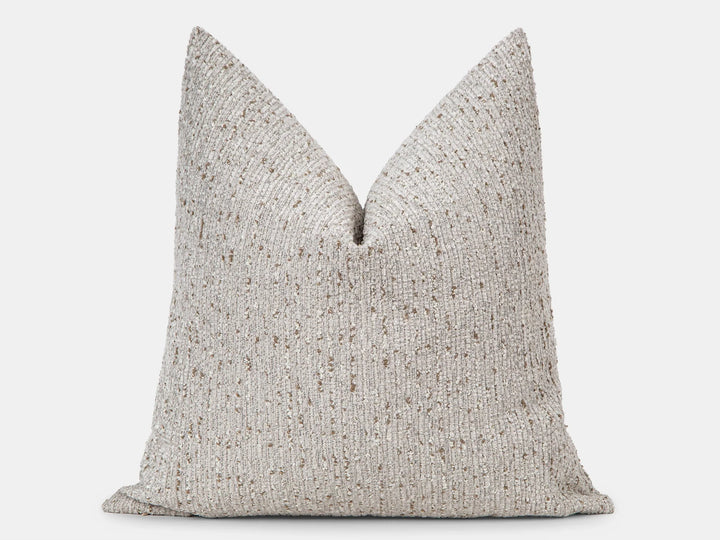 Neutral Nubby Textured Pillow Cover