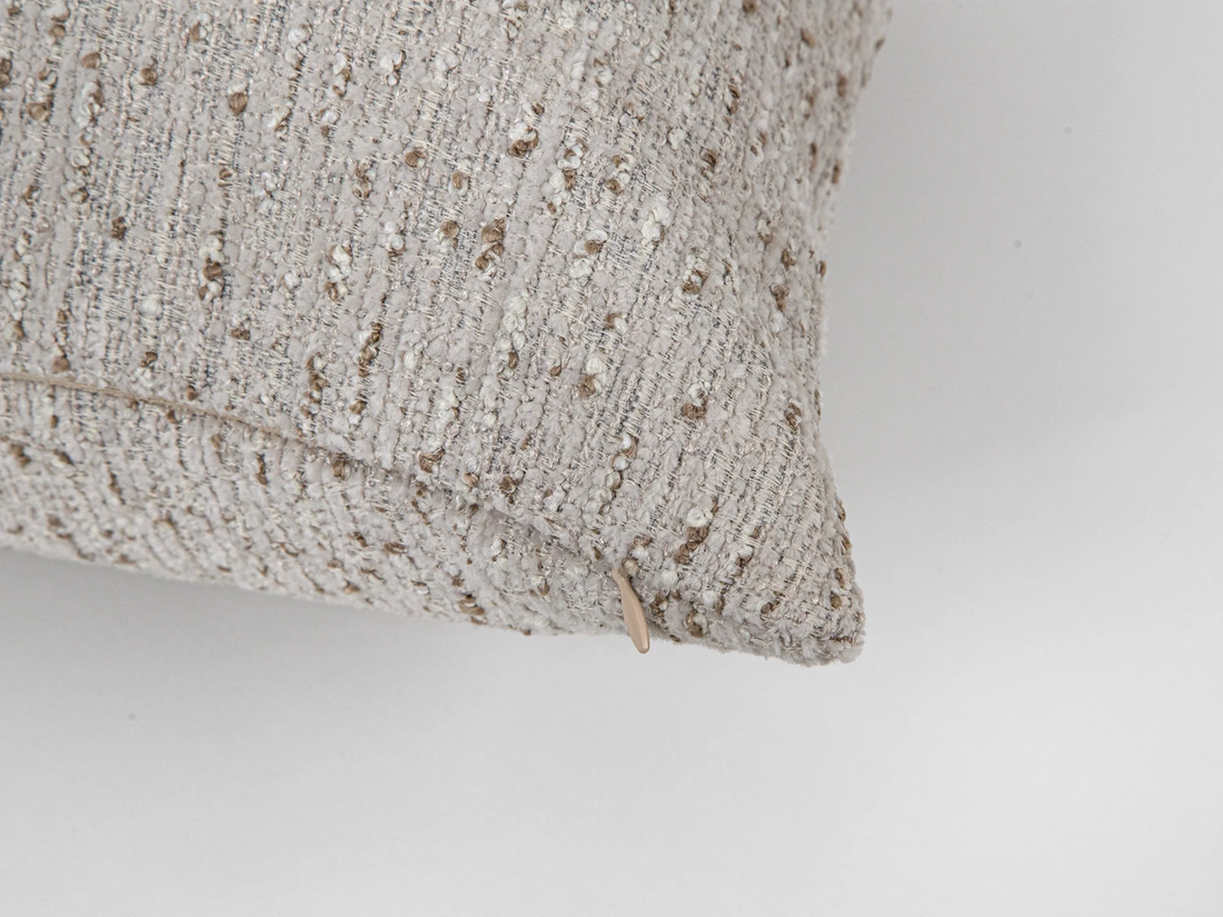 Neutral Nubby Textured Pillow Cover