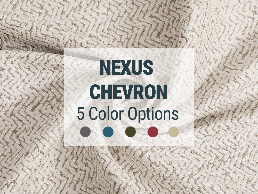 Chevron Textured Upholstery Fabric | Nexus Chevron