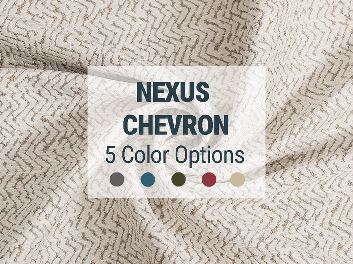 Chevron Textured Upholstery Fabric | Nexus Chevron