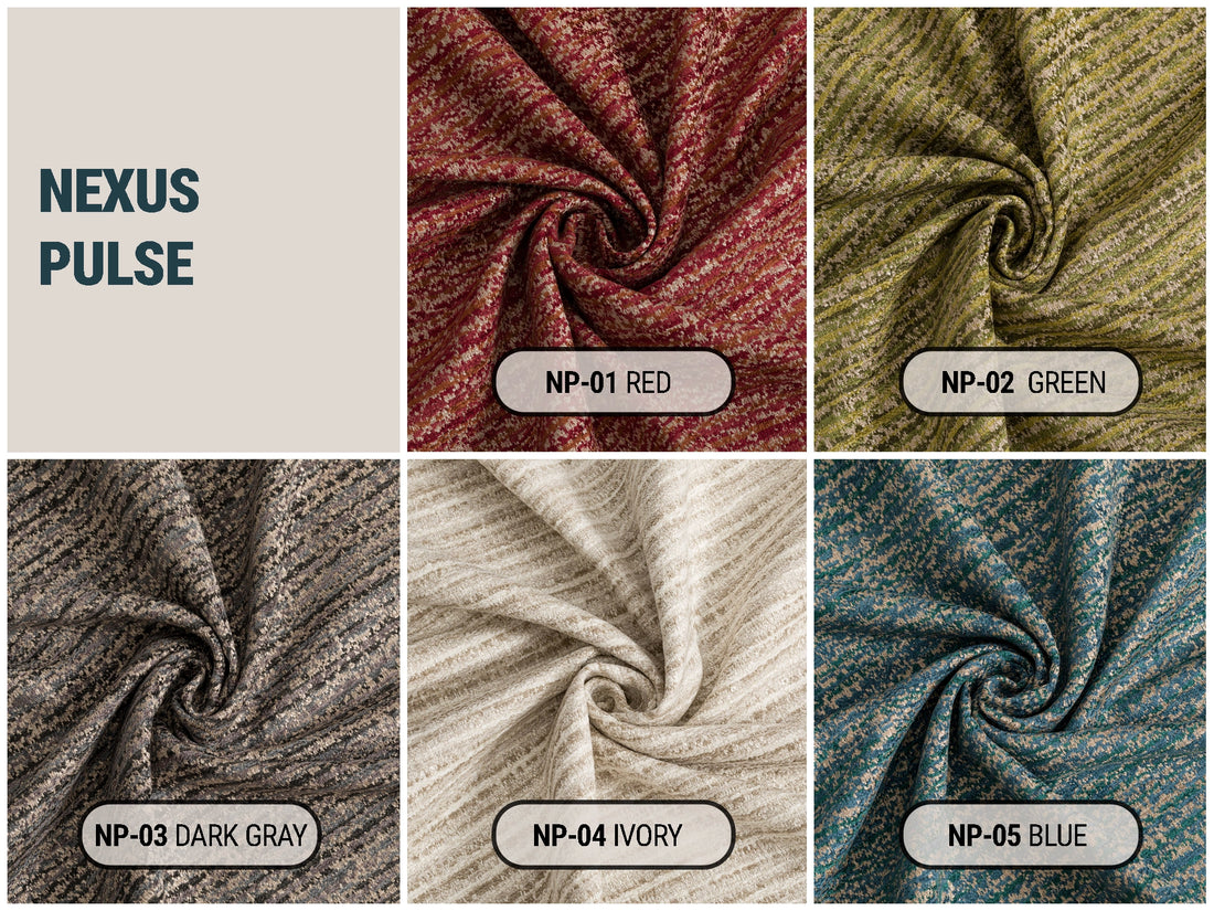 Striped Woven Upholstery Fabric | Nexus Pulse
