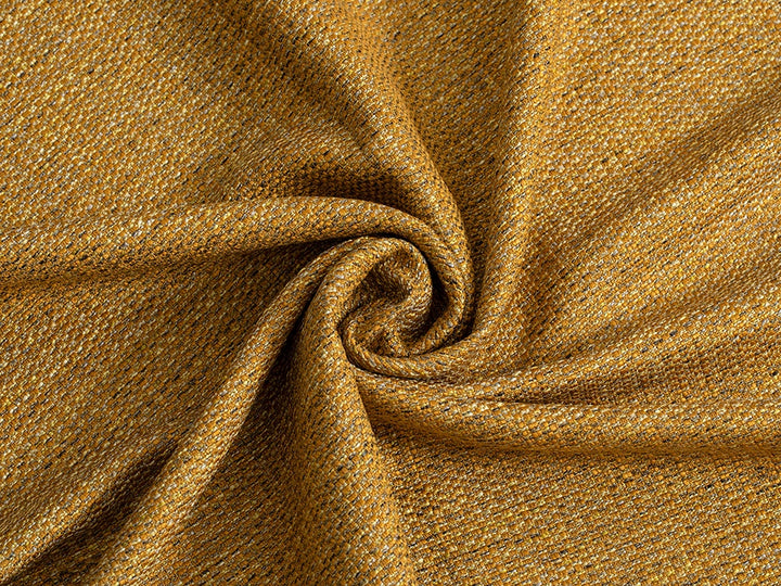 Ochre Woven Upholstery Fabric - Durable & Heavy