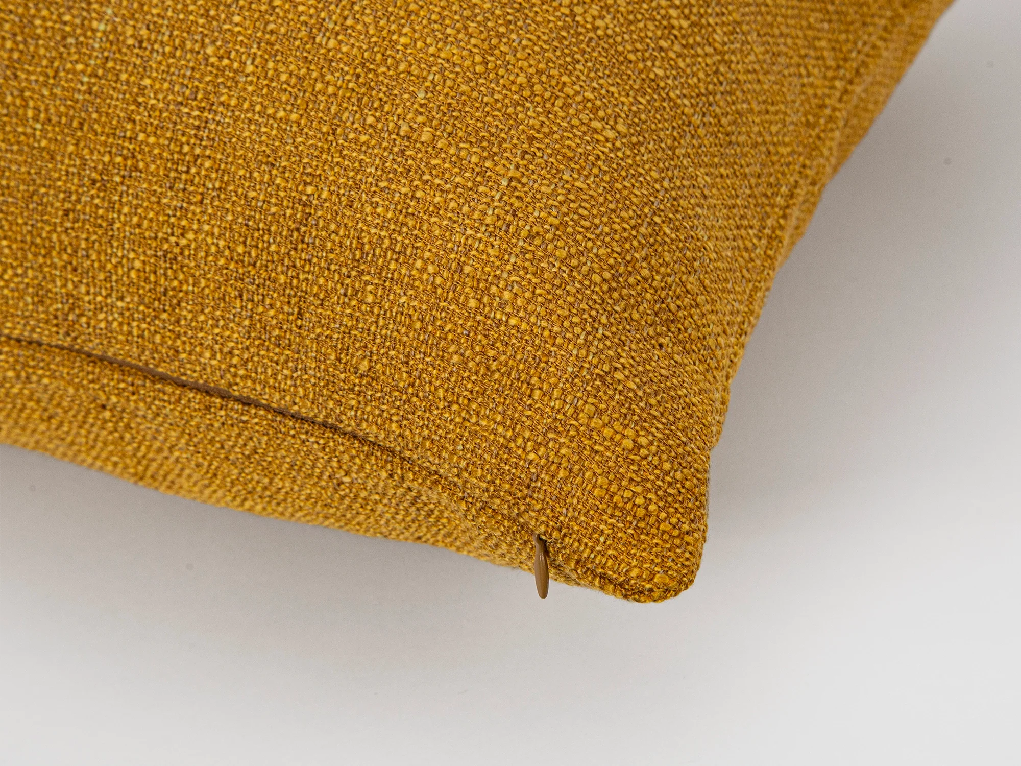 Ochre Linen Pillow Cover