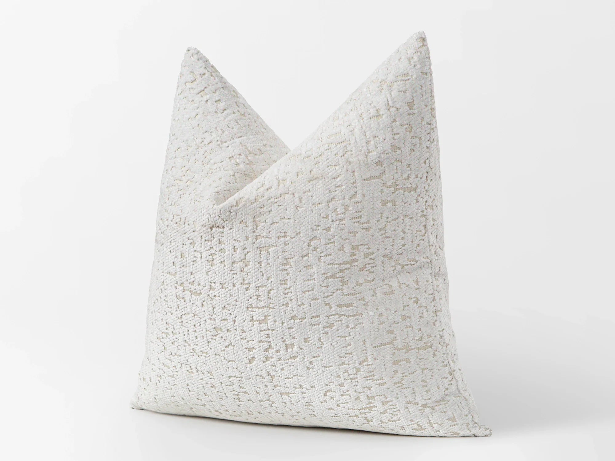 Off White Tactile Textured Pillow Cover