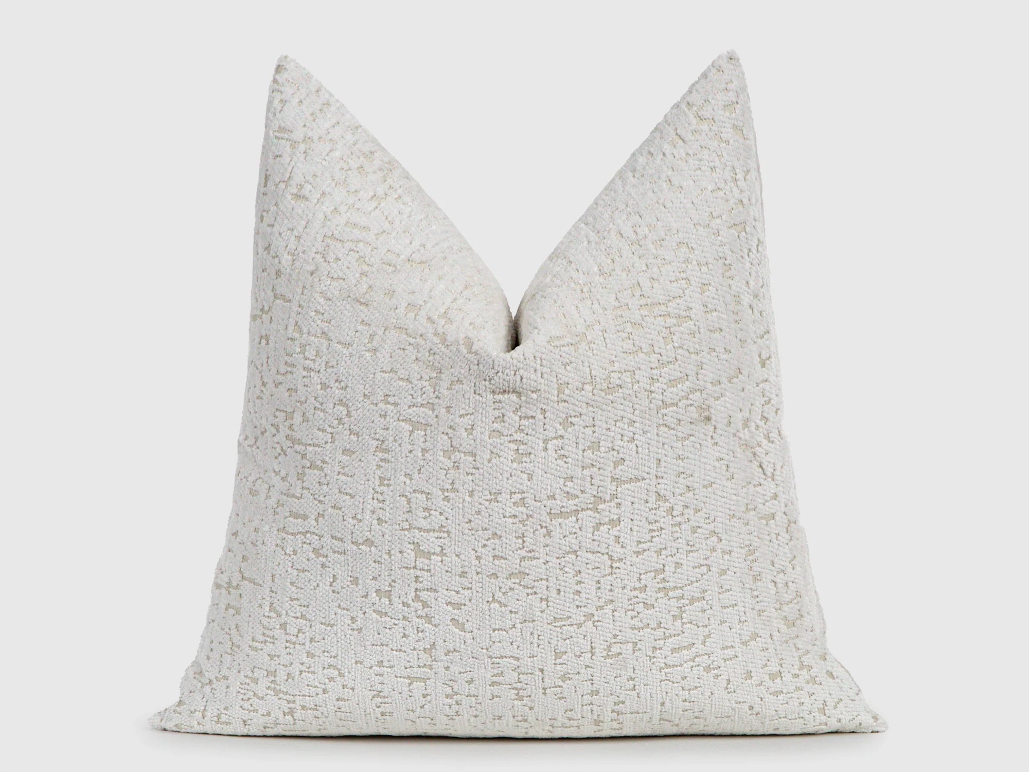 Off White Tactile Textured Pillow Cover
