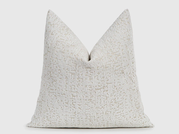Off White Tactile Textured Pillow Cover