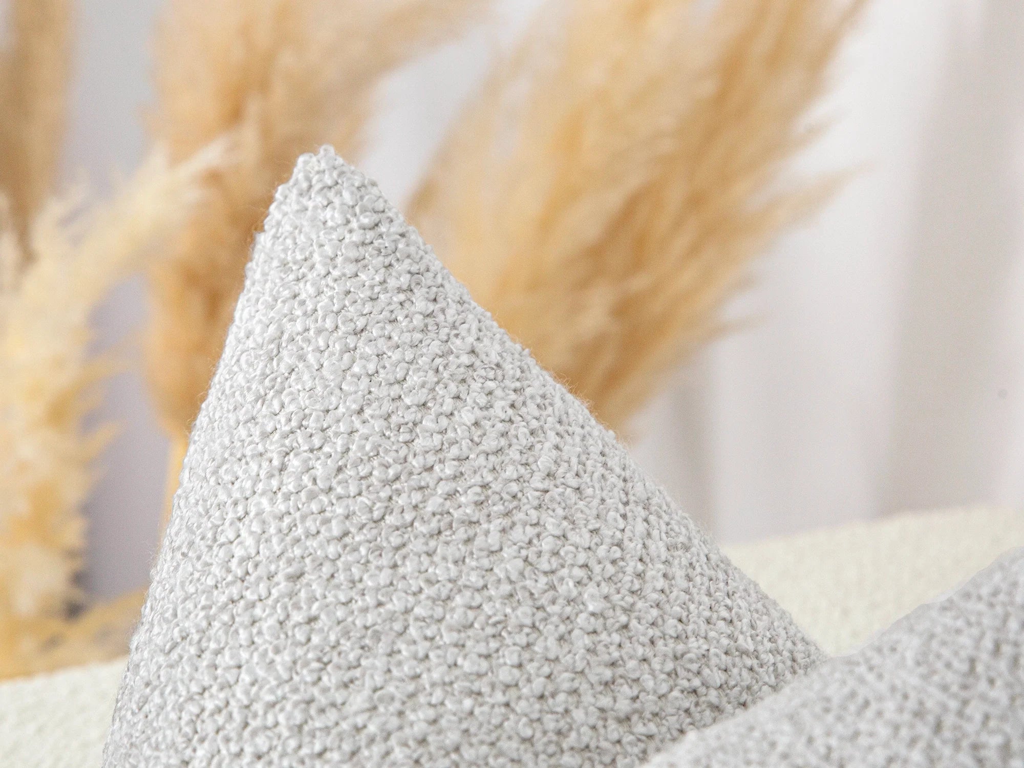 Off White Textured Pillow Cover
