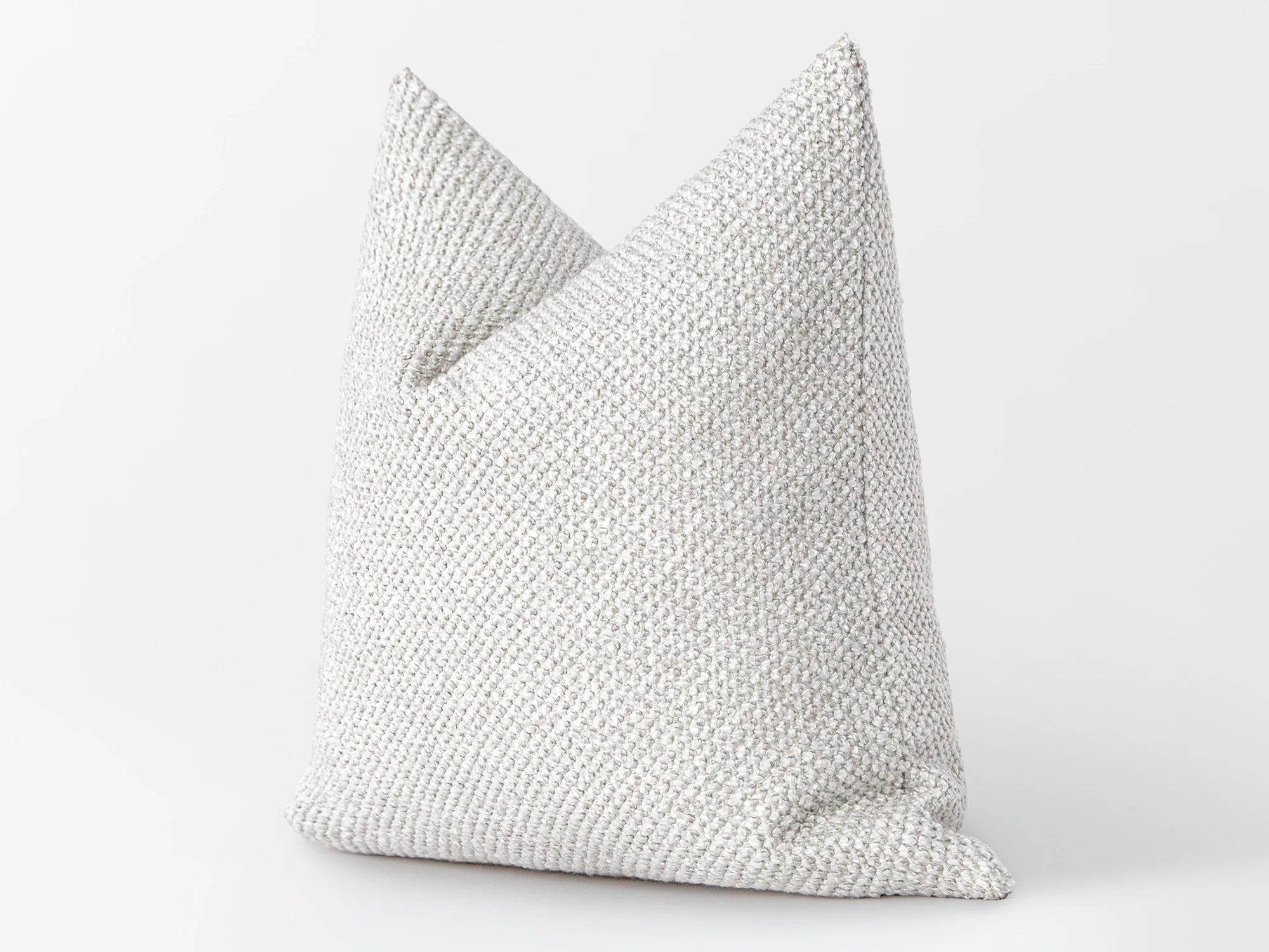 Off White Textured Pillow Cover