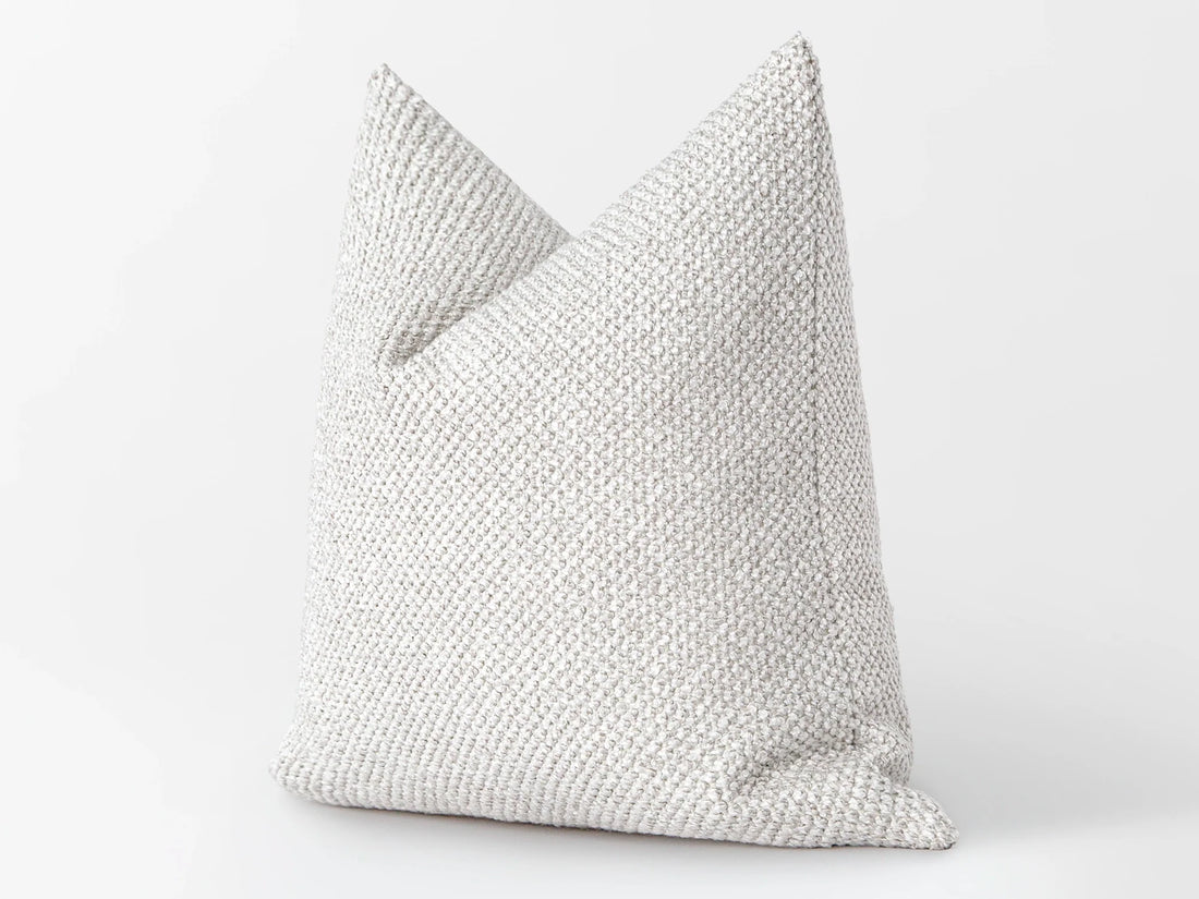 Off White Textured Pillow Cover