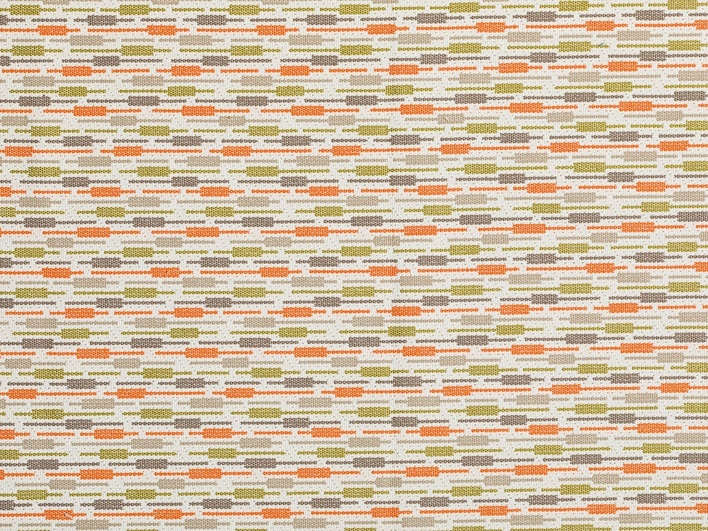 Orange Striped Upholstery Fabric - Outdoor & Indoor