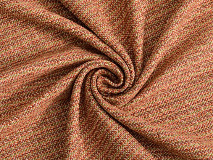 Orange Outdoor Upholstery Fabrics - Linen Look & Woven