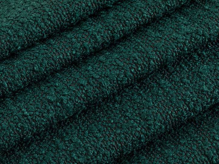 Petrol Green Boucle Upholstery Fabric - Textured & Cozy