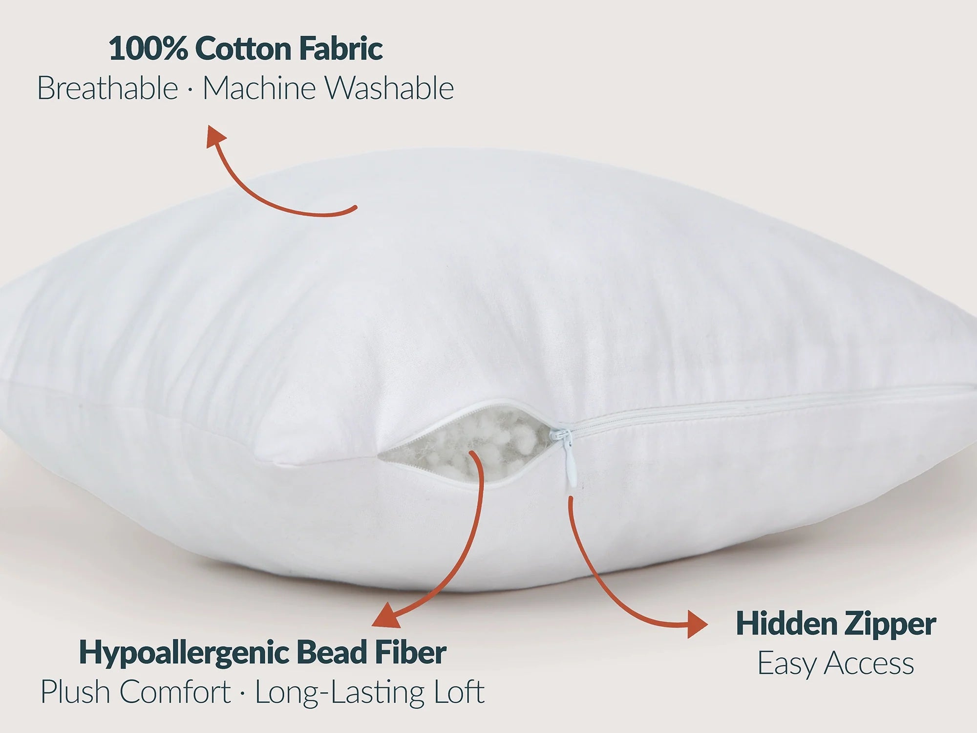 Pillow Insert for 16x16 inch Pillow Covers