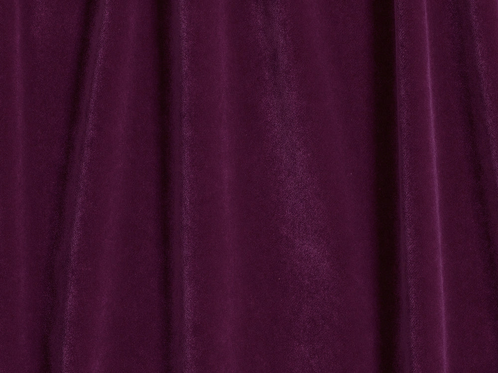 Plum Purple Velvet Upholstery Fabric - Soft & Luxurious