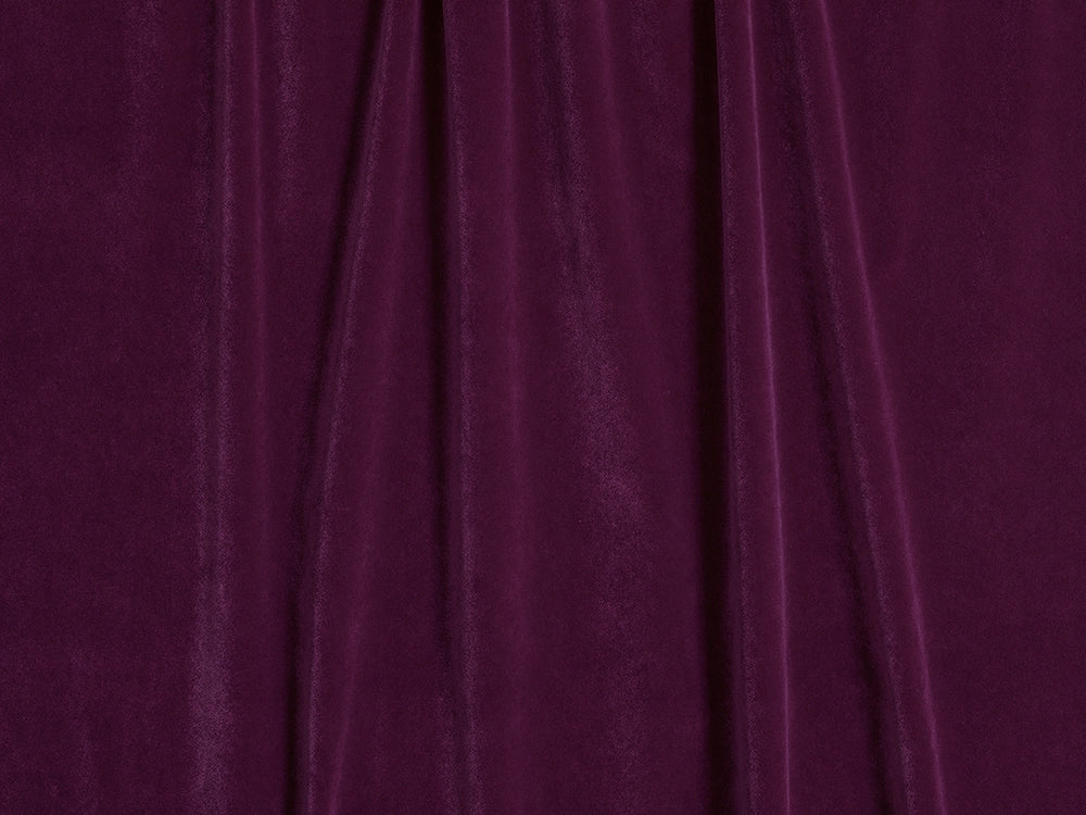 Plum Purple Velvet Upholstery Fabric - Soft & Luxurious