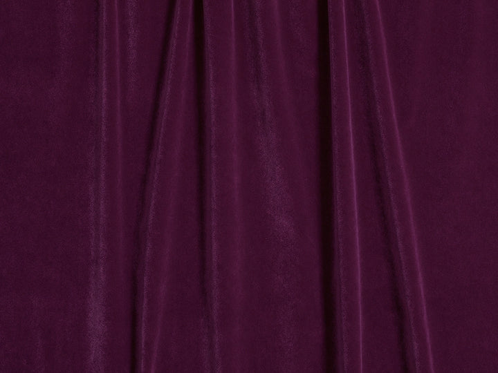 Plum Purple Velvet Upholstery Fabric - Soft & Luxurious