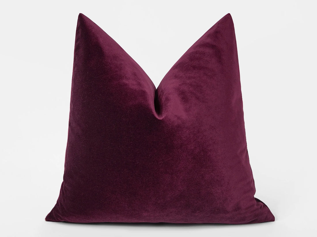 Plum Velvet Pillow Cover