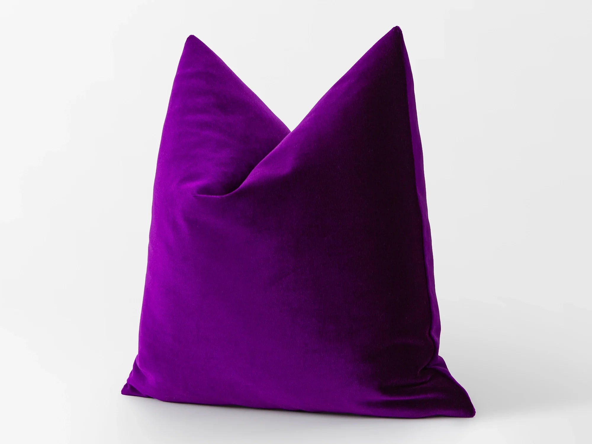 Deep Purple Velvet Pillow Cover