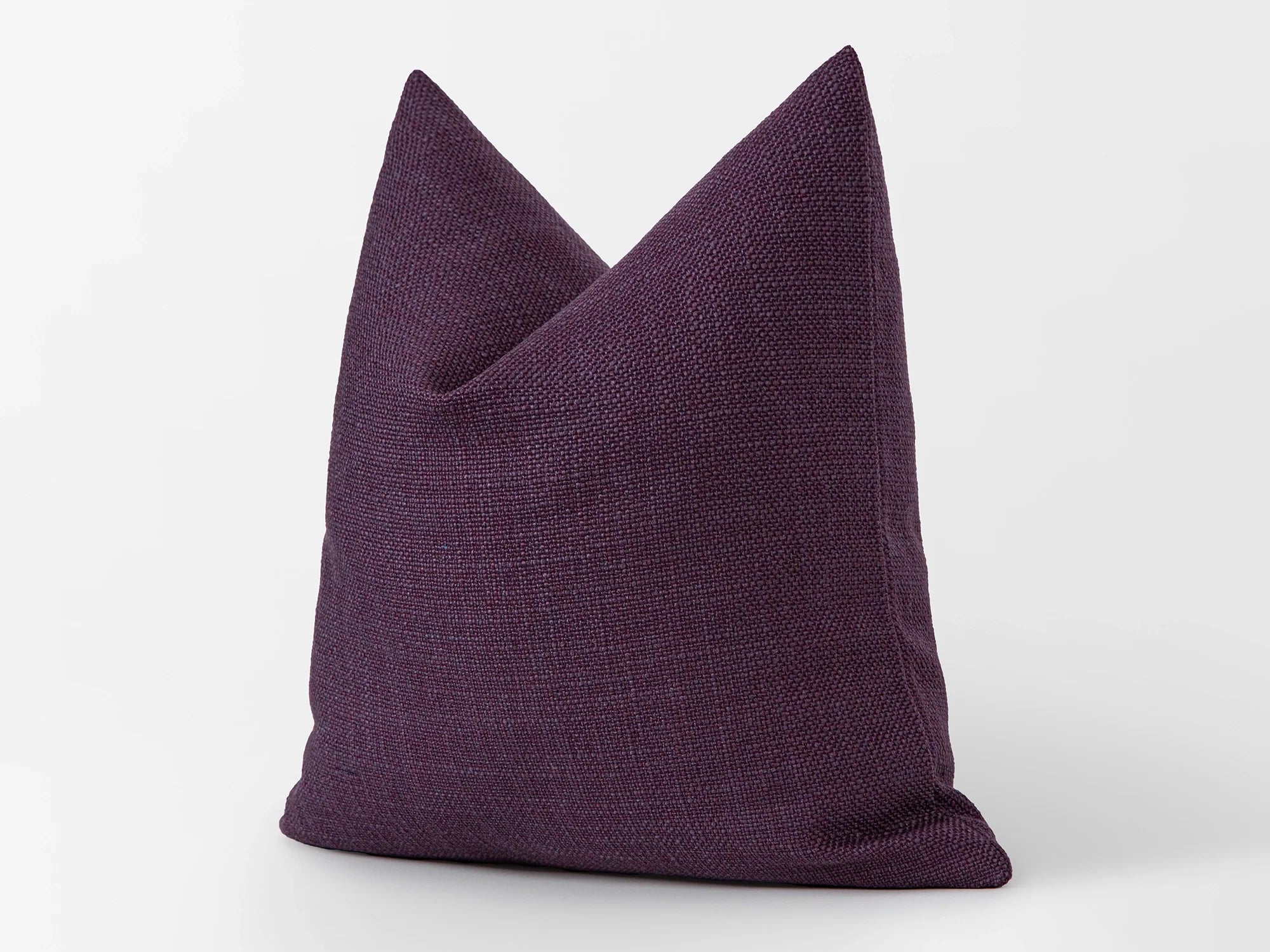 Purple Linen Pillow Cover