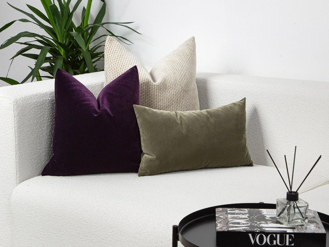 Purple Velvet Pillow Cover