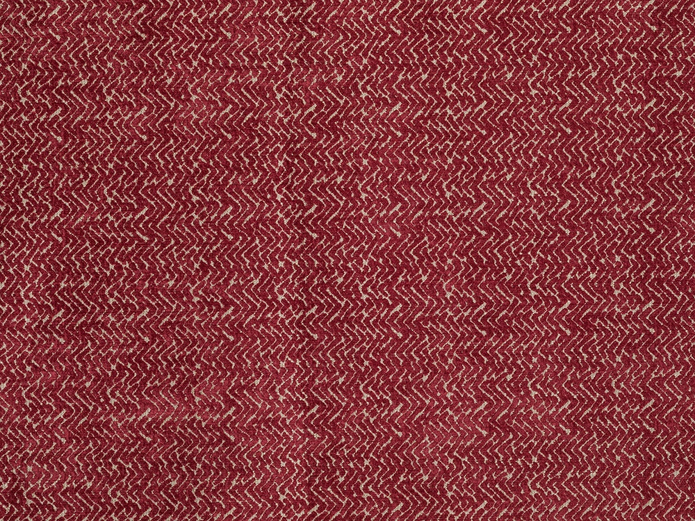 Red Chevron Upholstery Fabric - Textured & Durable