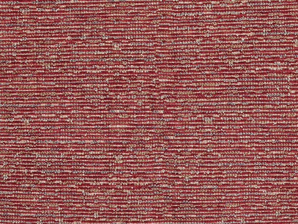 Red Striped Upholstery Fabric - Woven & Textured