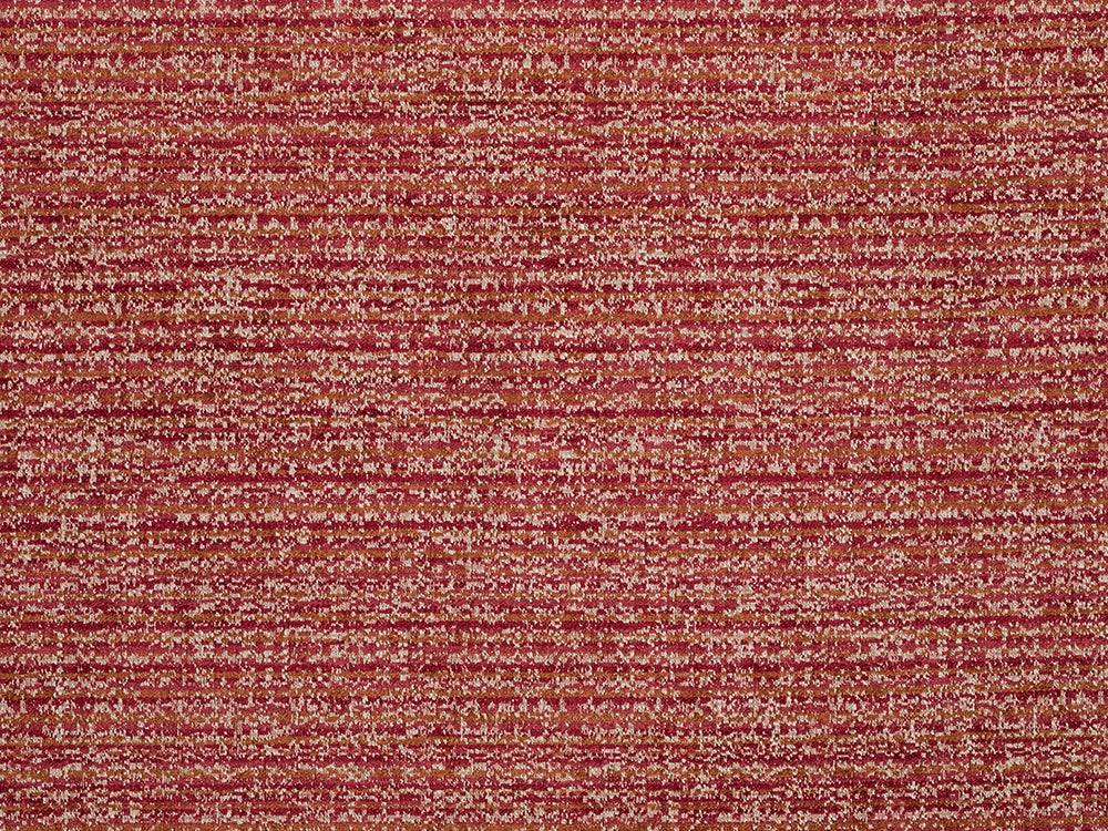 Red Textured Upholstery Fabric - Woven & Striped