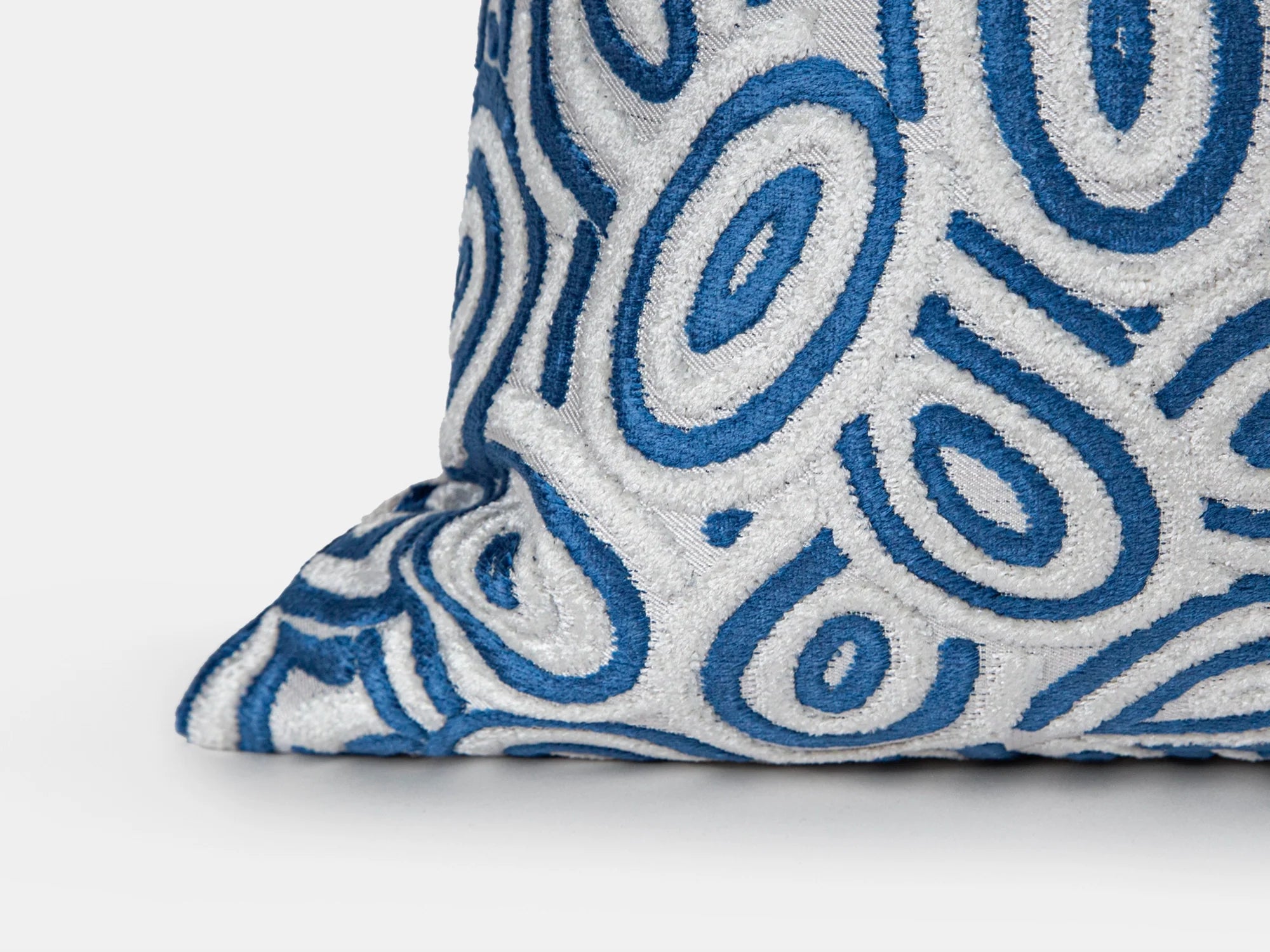 Cobalt Retro Velvet Pillow Cover