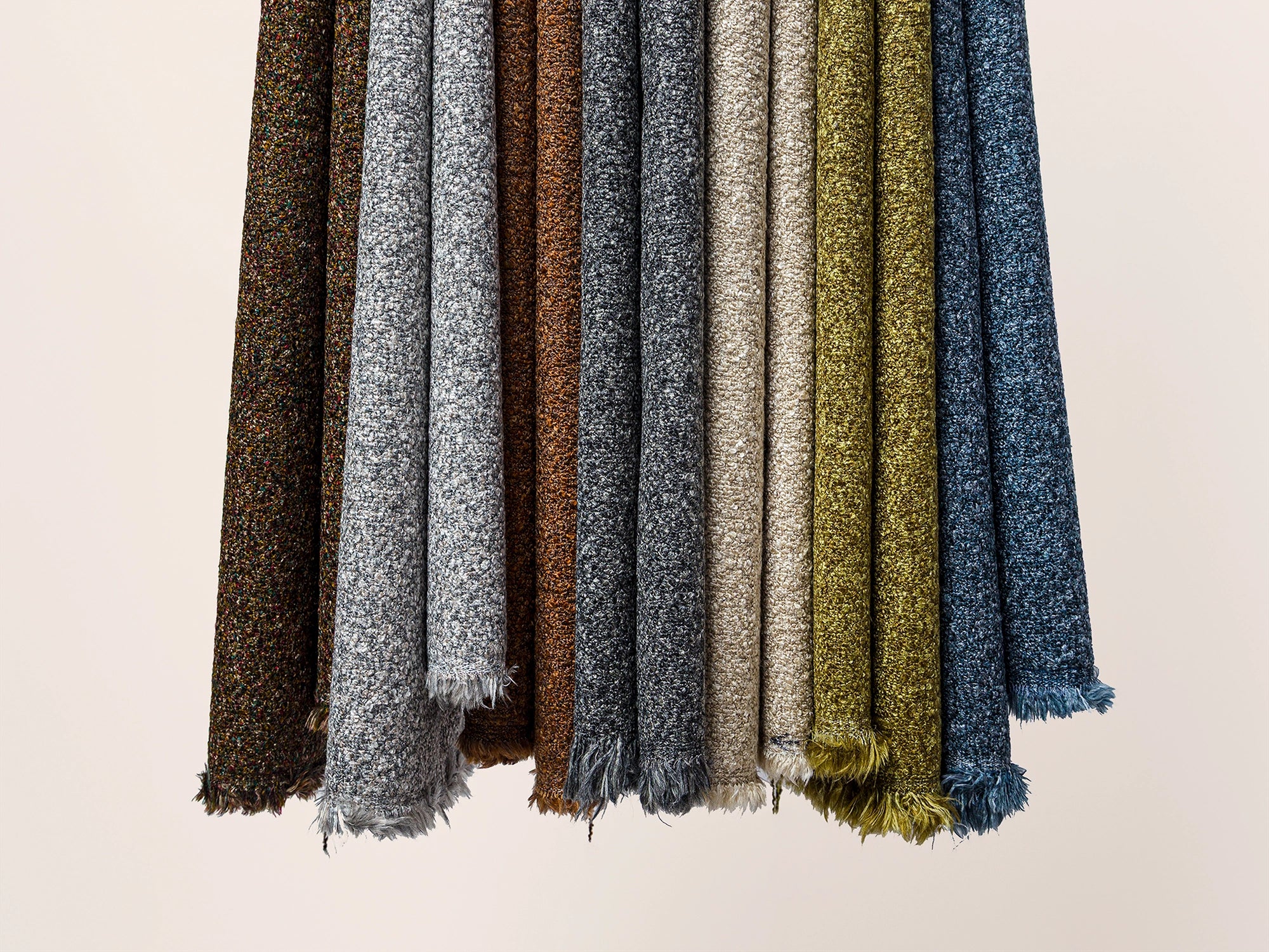 Terracotta Boucle Upholstery Fabric - Warm & Textured