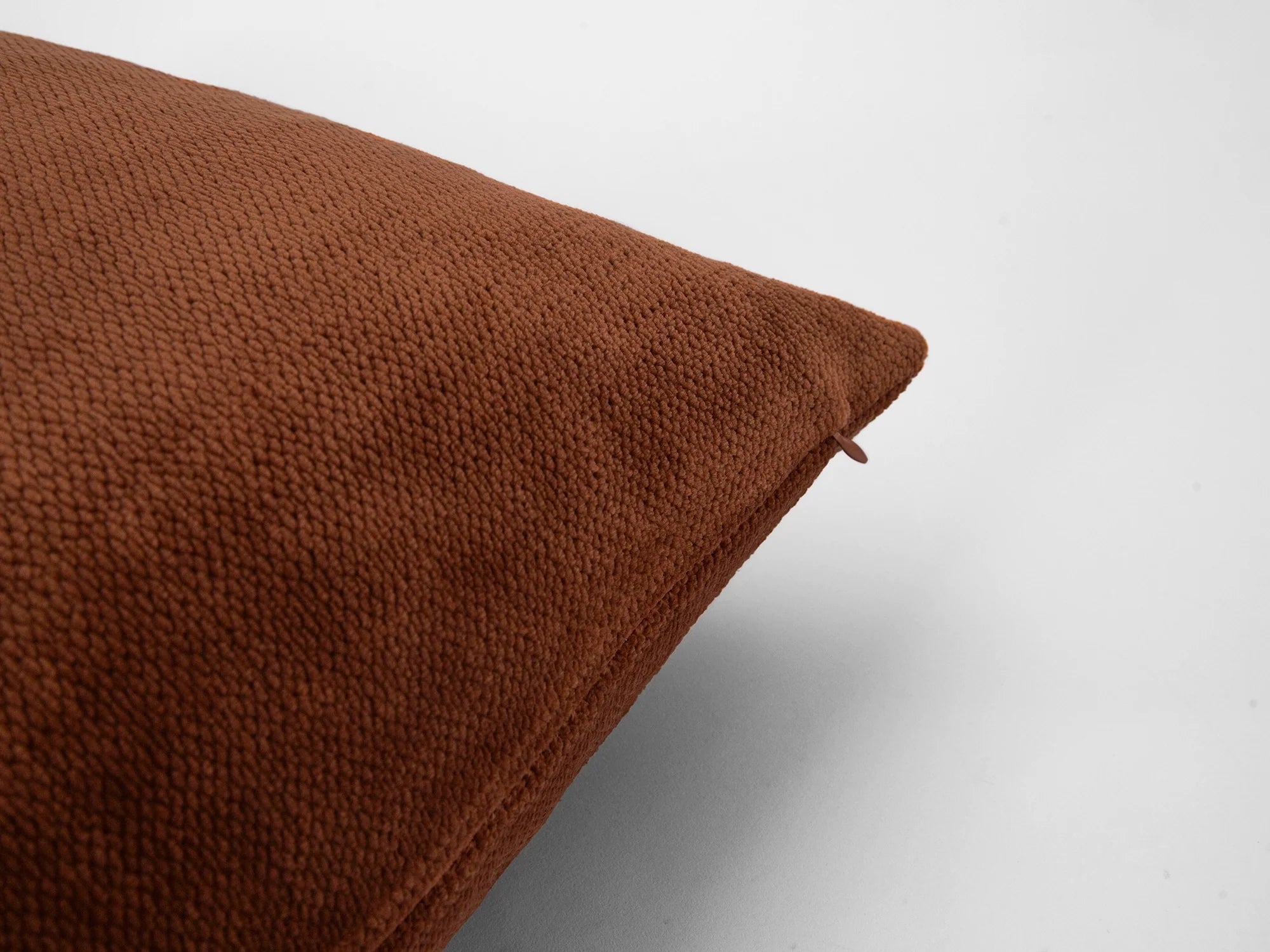 Dusty Terracotta Textured Pillow Cover