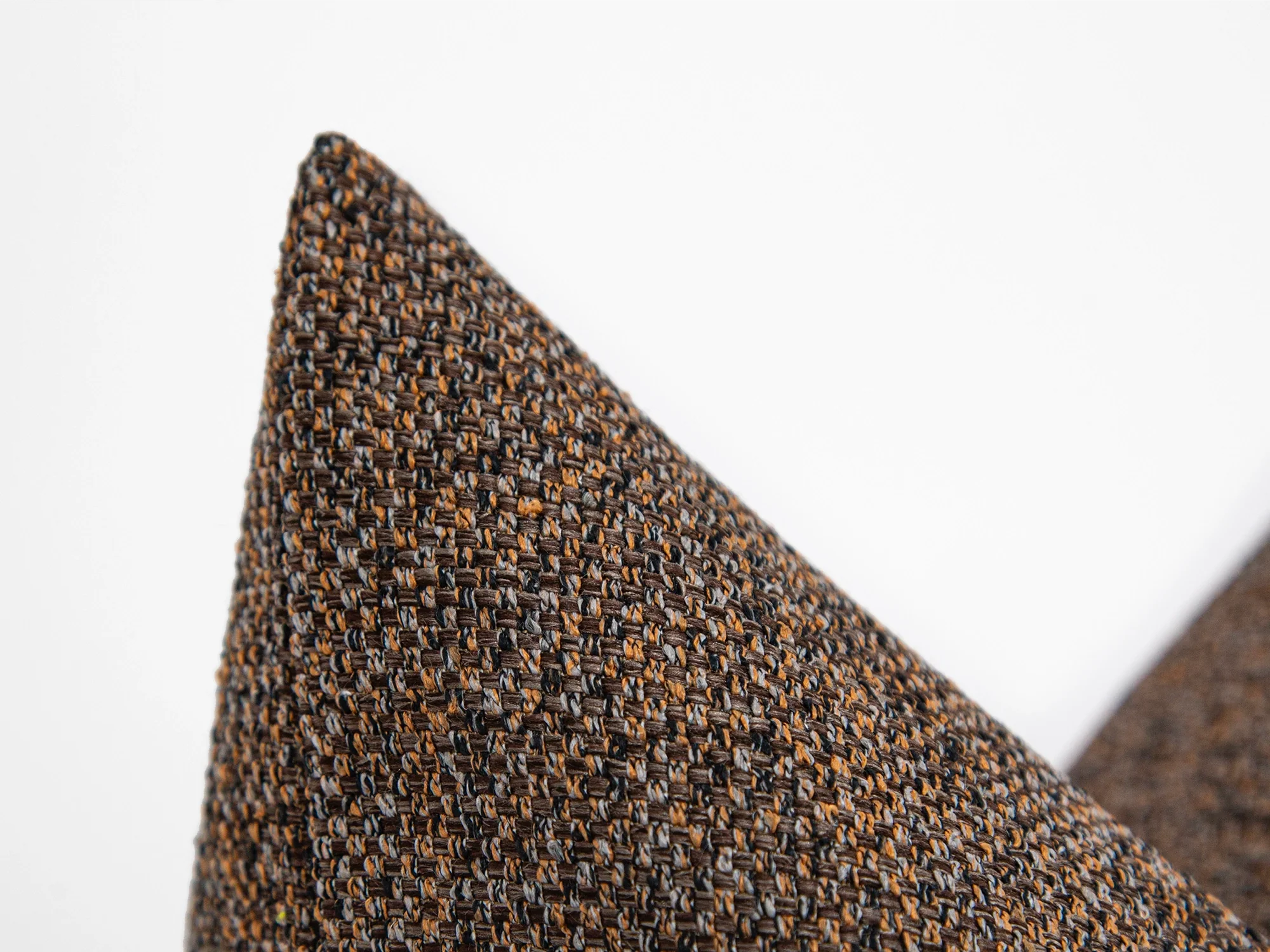 Rust Brown Woven Pillow Cover