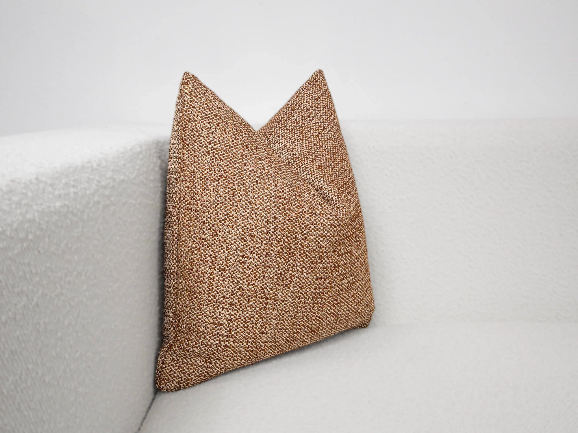 Woven Copper Textured Pillow Cover
