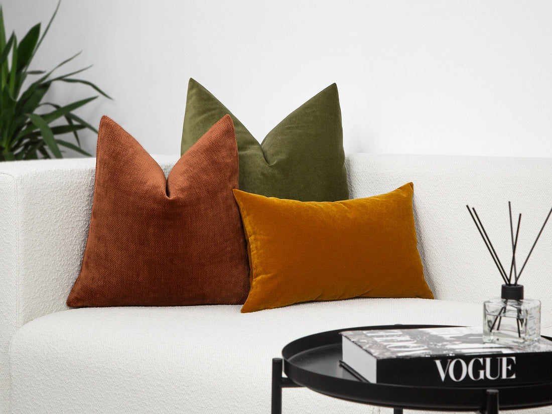 Dusty Terracotta Textured Pillow Cover