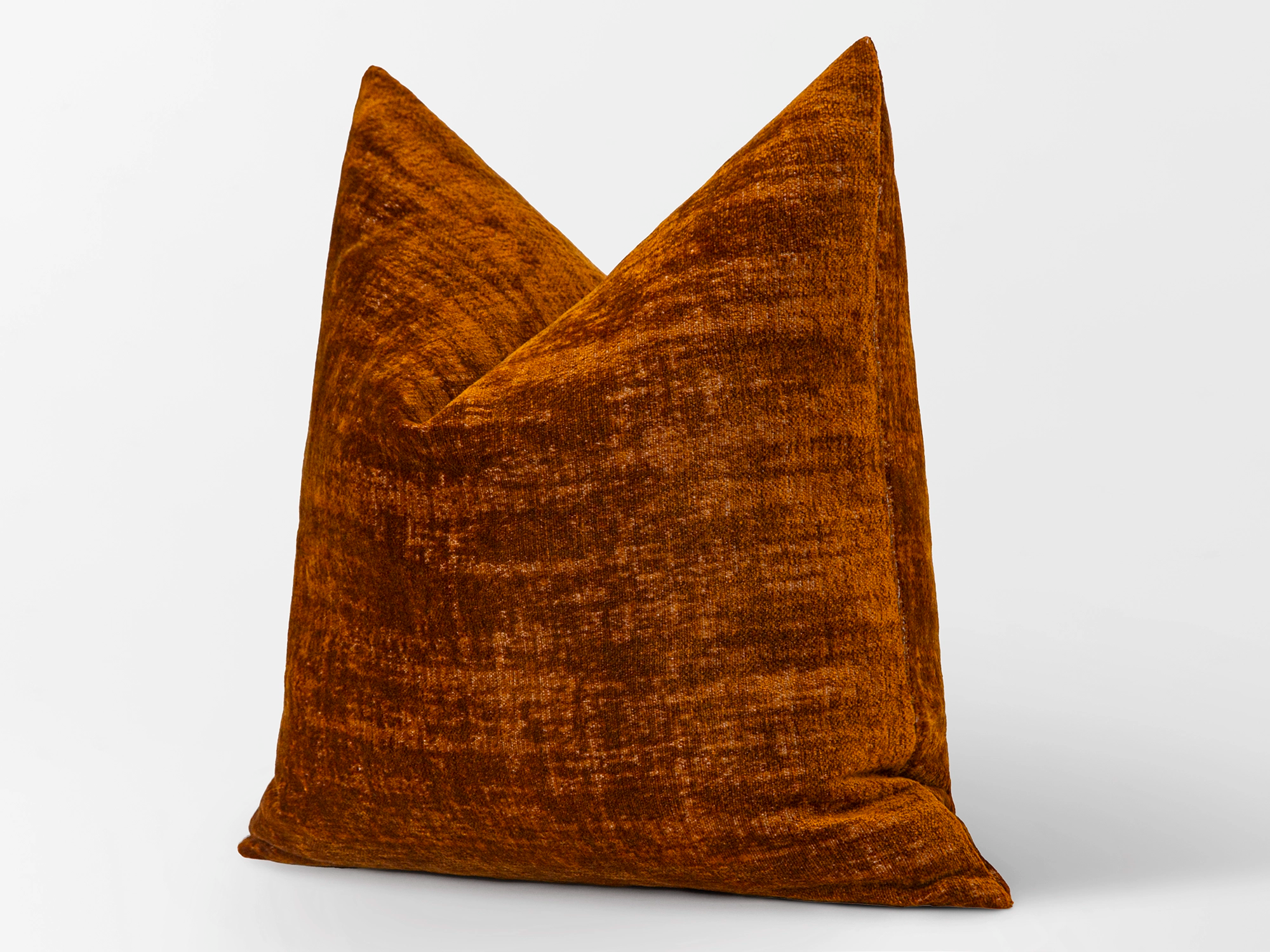 Burnt Orange Textured Pillow Cover