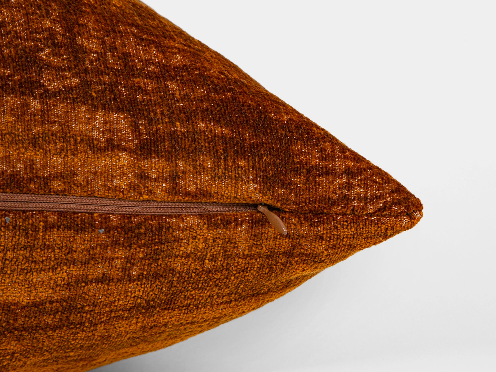 Burnt Orange Textured Pillow Cover