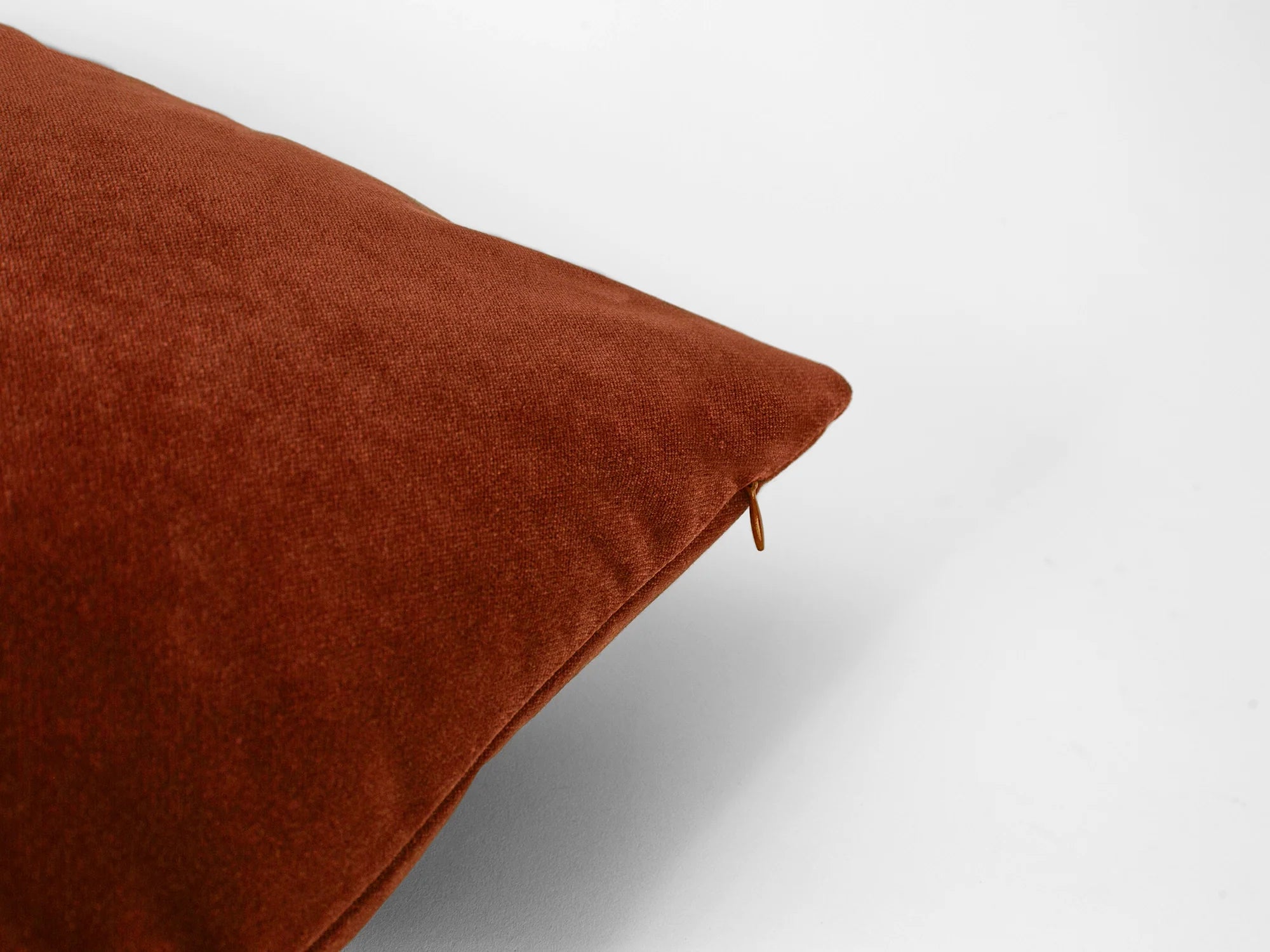Rust Velvet Pillow Cover